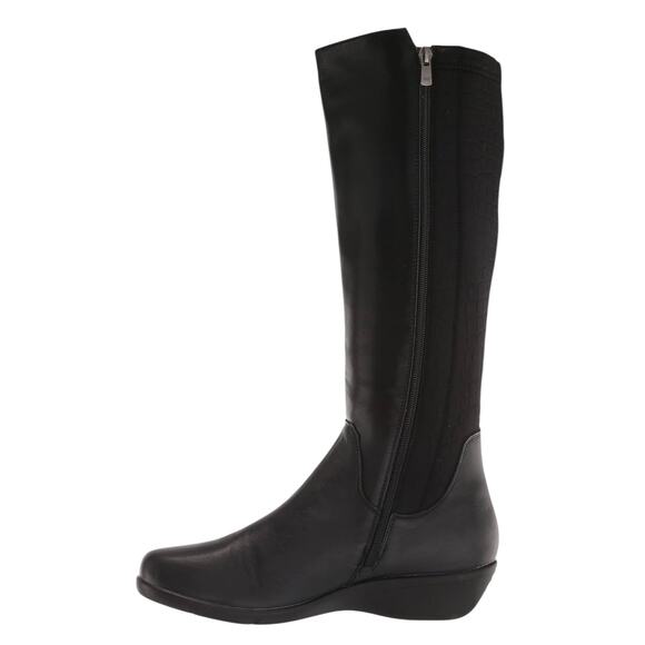 Propet Women's West Leather Knee High Riding Boots Black Size 6 1/2 - Picture 2 of 5